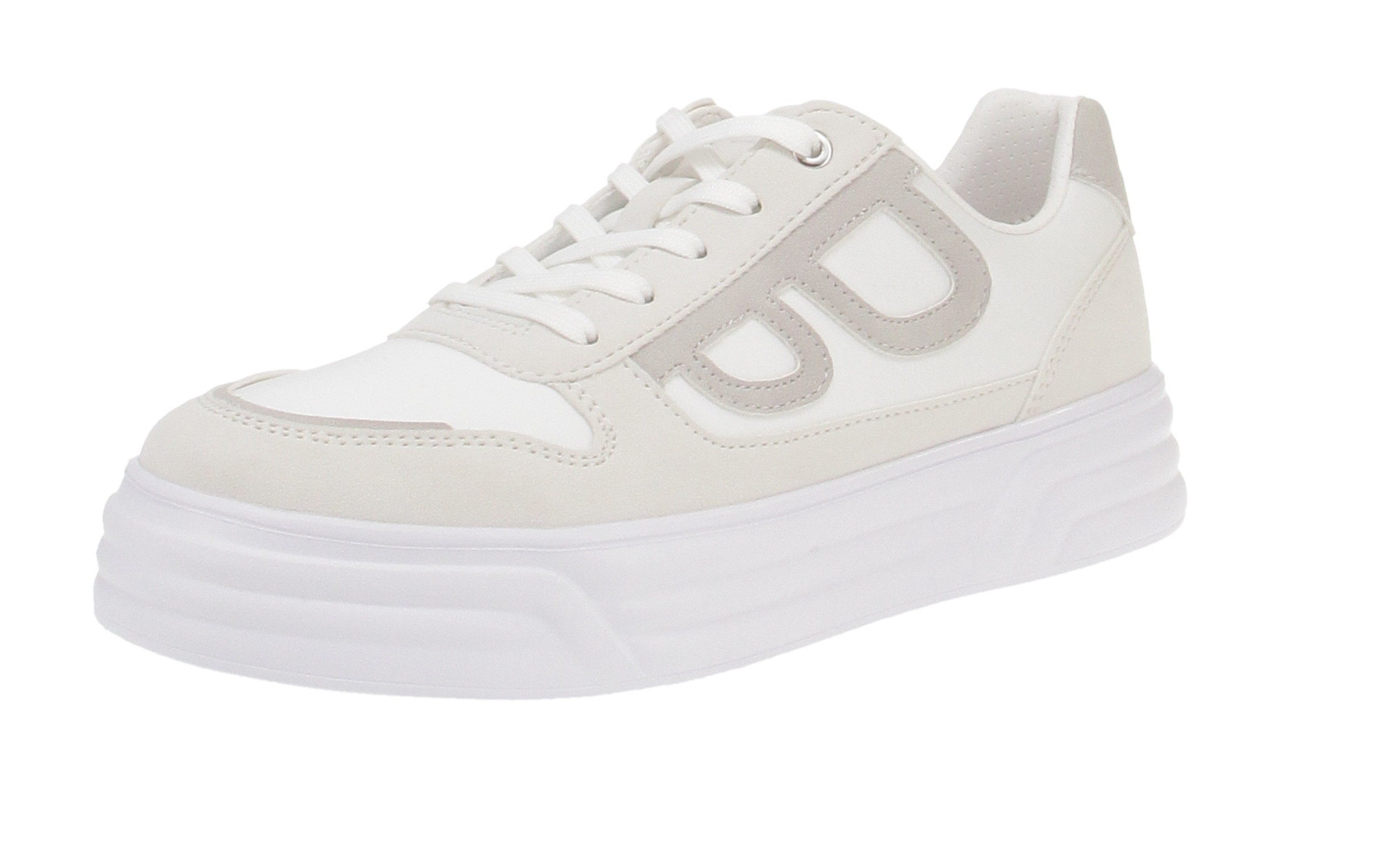bagatt D31-ADP03-5954 Blu - Damen Schuhe Sneaker - 2012-White-L.Grey Sneaker