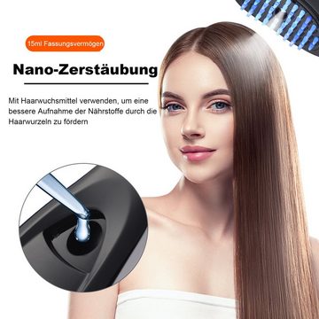 Scheiffy Massagegerät Haarbürste, Phototherapie Kopfmassage Kamm für Haarwachstum, Haarbürste ohne Ziepen, Anti Haarausfall