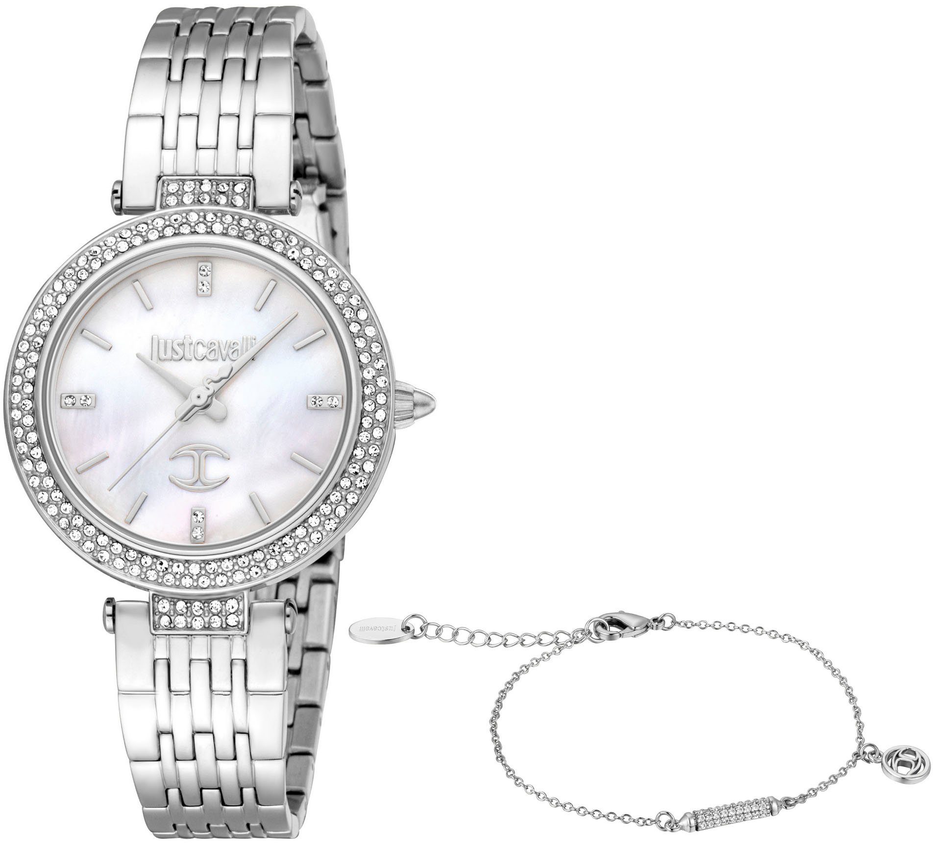 Just Cavalli Time Quarzuhr mit (Set, JC1L274M0045, Armband) Savoca, 2-tlg