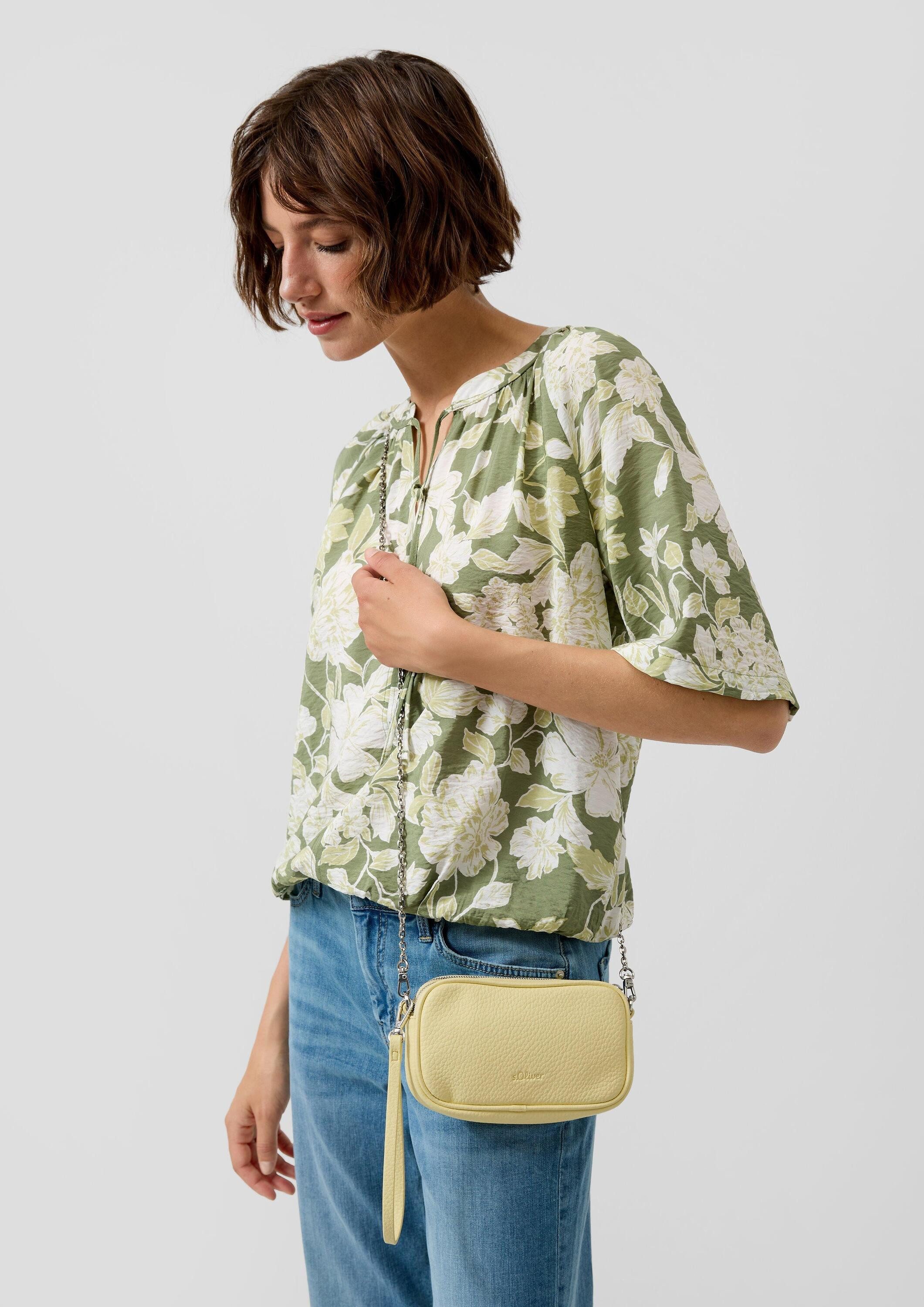 s.Oliver Umhängetasche Tasche, Camera-Bag aus Kunstleder mit abnehmbarem Ketten-Schultergurt