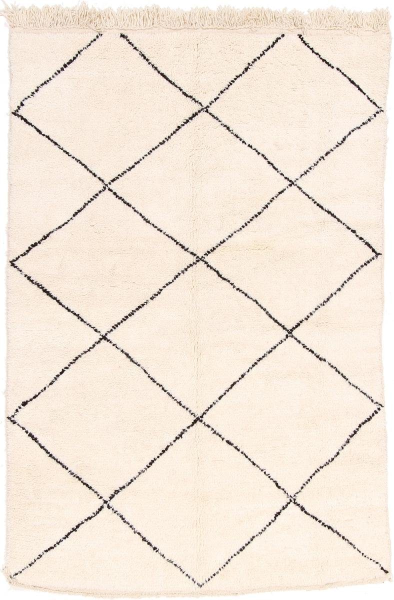 Orientteppich Berber Beni Ourain 151x228 Handgeknüpfter Moderner Orientteppich, Nain Trading, rechteckig, Höhe: 20 mm