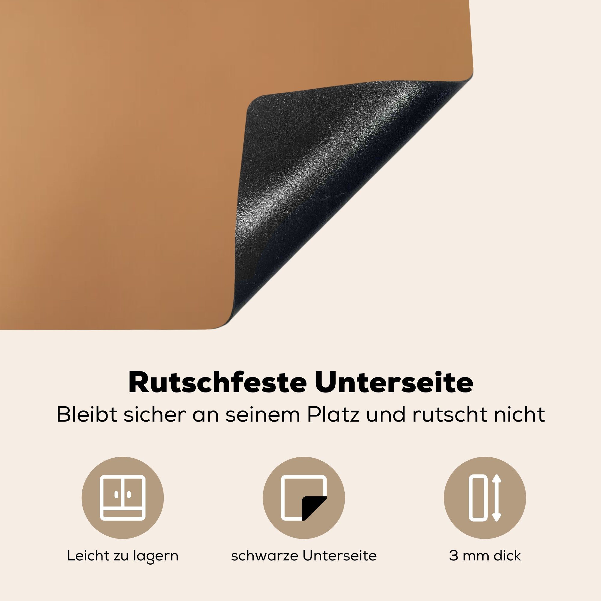 küche für Herdblende-/Abdeckplatte 81x52 - Ceranfeldabdeckung, (1 Vogel MuchoWow Vinyl, Kropftaube - Tiere, Arbeitsplatte cm, tlg),