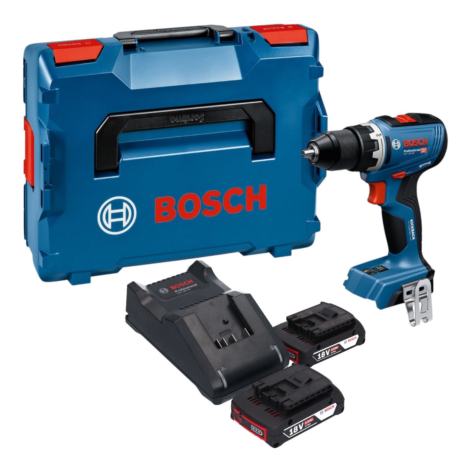 Bosch Professional Akku-Schrauber GSR 18V-65 Professional Akku Bohrschrauber 18 V 63 Nm Brushless
