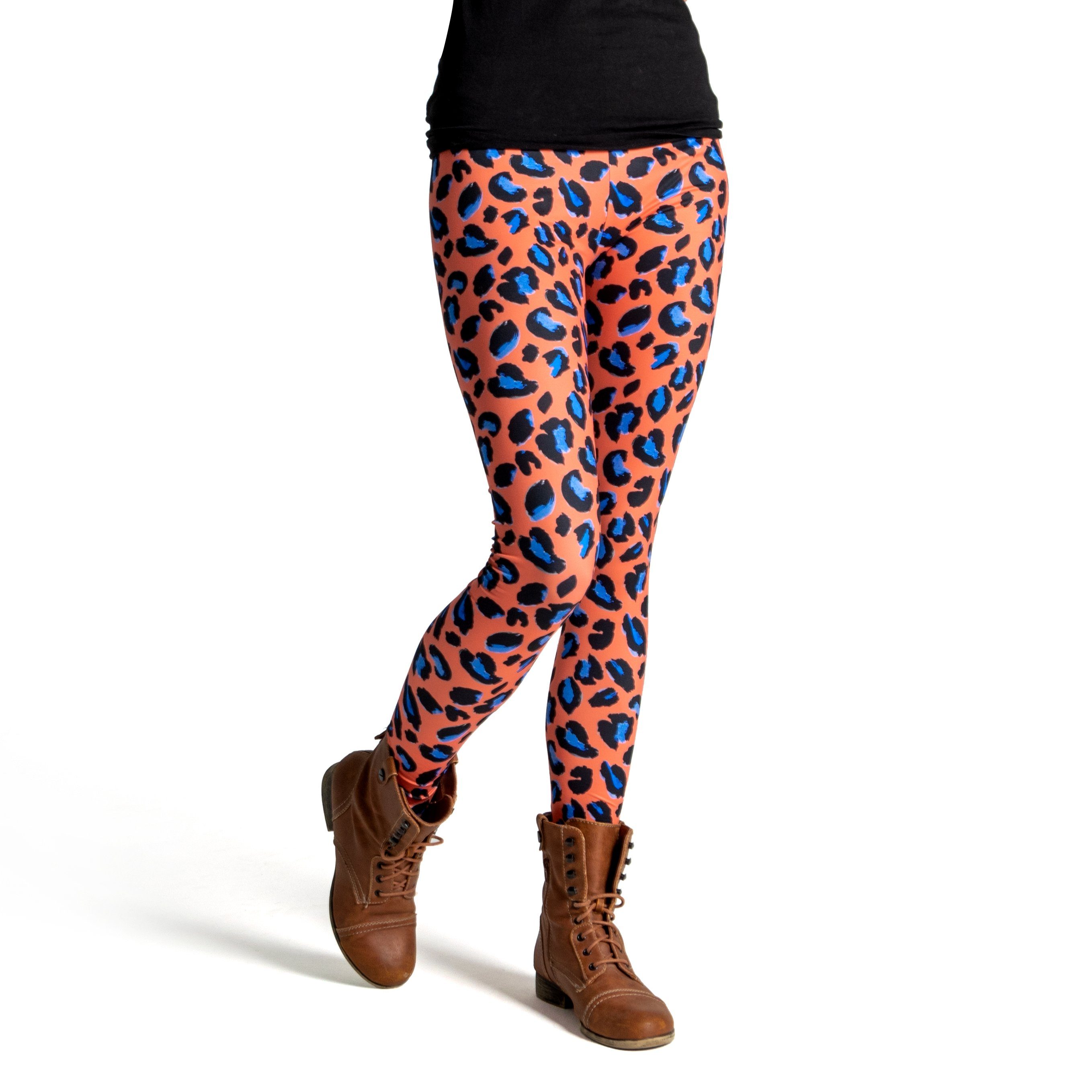 cosey Leggings Leo Line Leggings im Leoparden-Design, 2 Größen (XS–S & M–L) 38/M bis 40/L