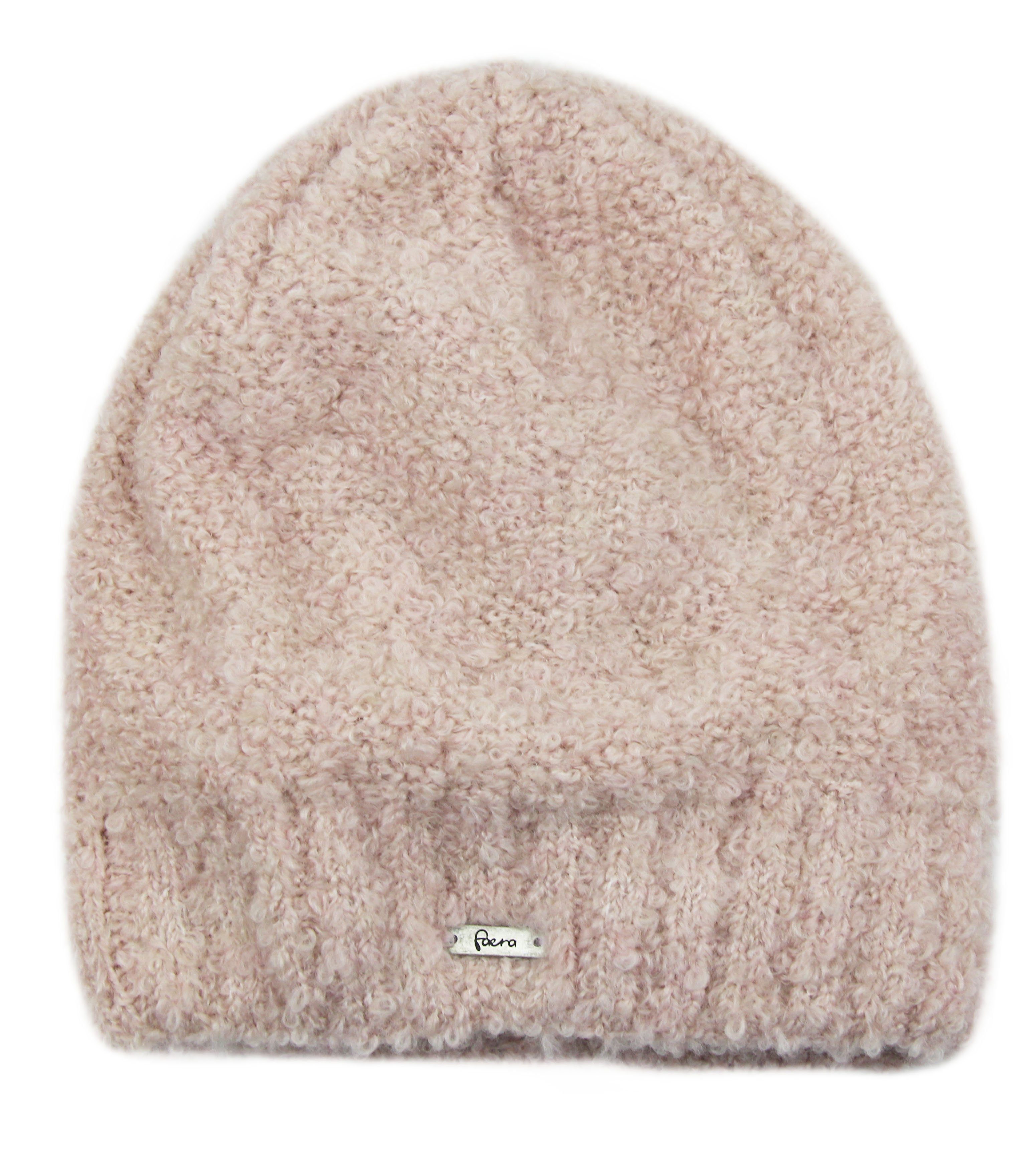 Frentree Beanie Wintermütze, Strickmütze mit kuscheligem Innenfutter, Weich & Warm, One-Size Beanie, Damen Rosè