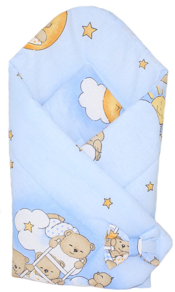 Einschlagdecke Baby Hörnchen Steckkissen Einschlagdecke Babydecke Baumwolle
