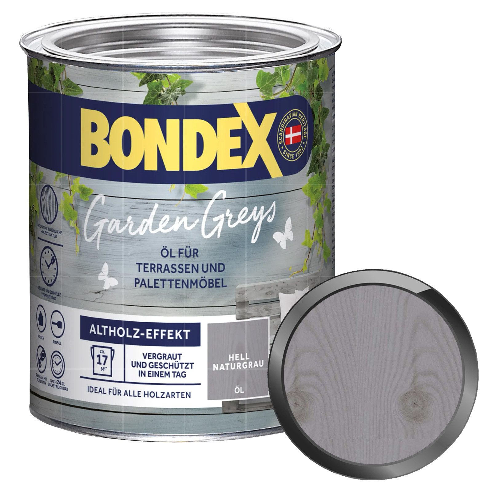 Bondex Holzöl Garden Greys Öl - 0.75 Ltr