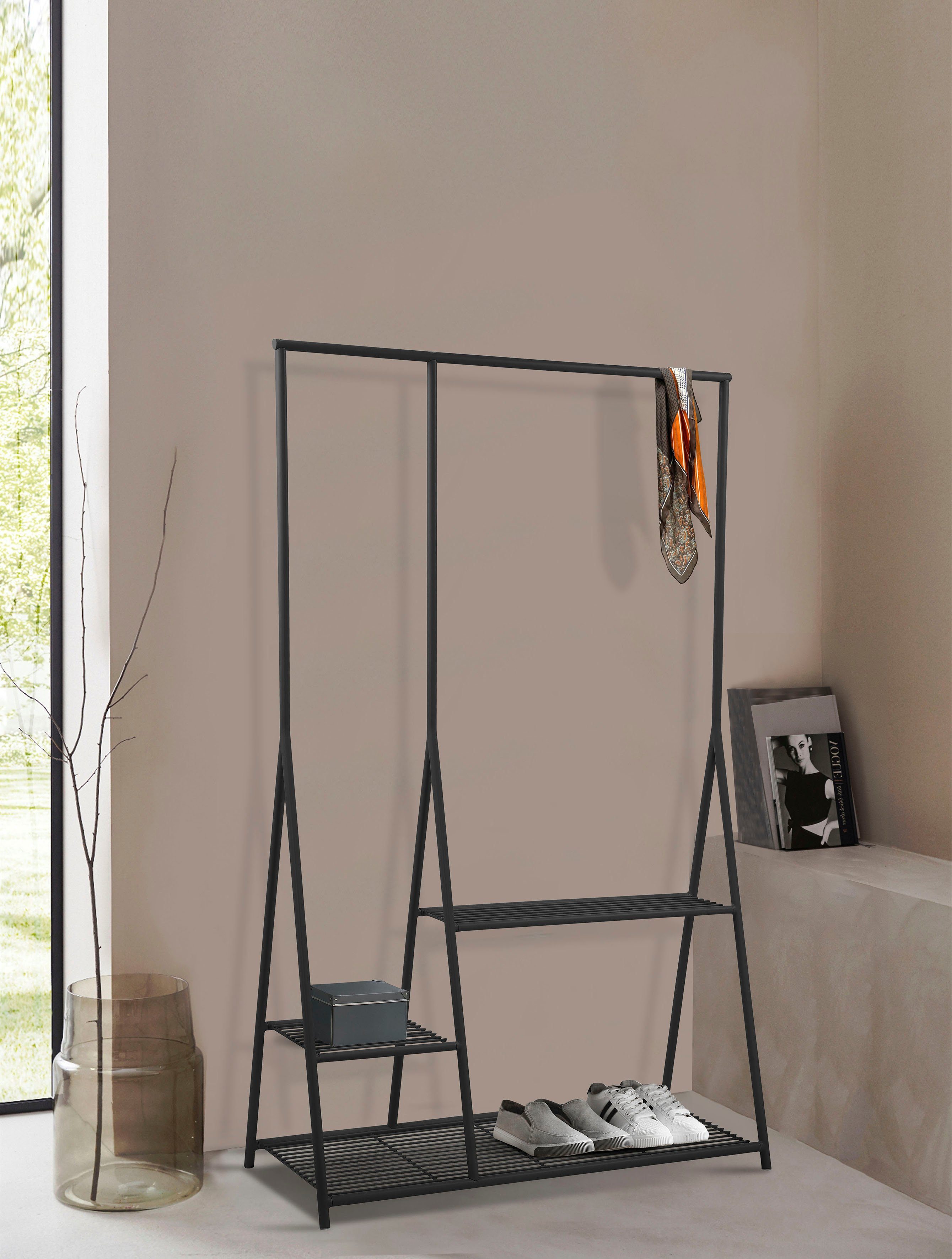 LeGer Home by Lena Gercke mit Ablageböden, in cm 2 2 Mireille Gestell schwarz Kleiderschrank Metall, aus 180 Farben, Höhe