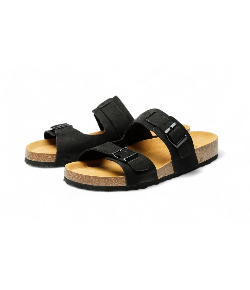 Grand Step Shoes Luca Nubuk (Leder) schwarz Sandale