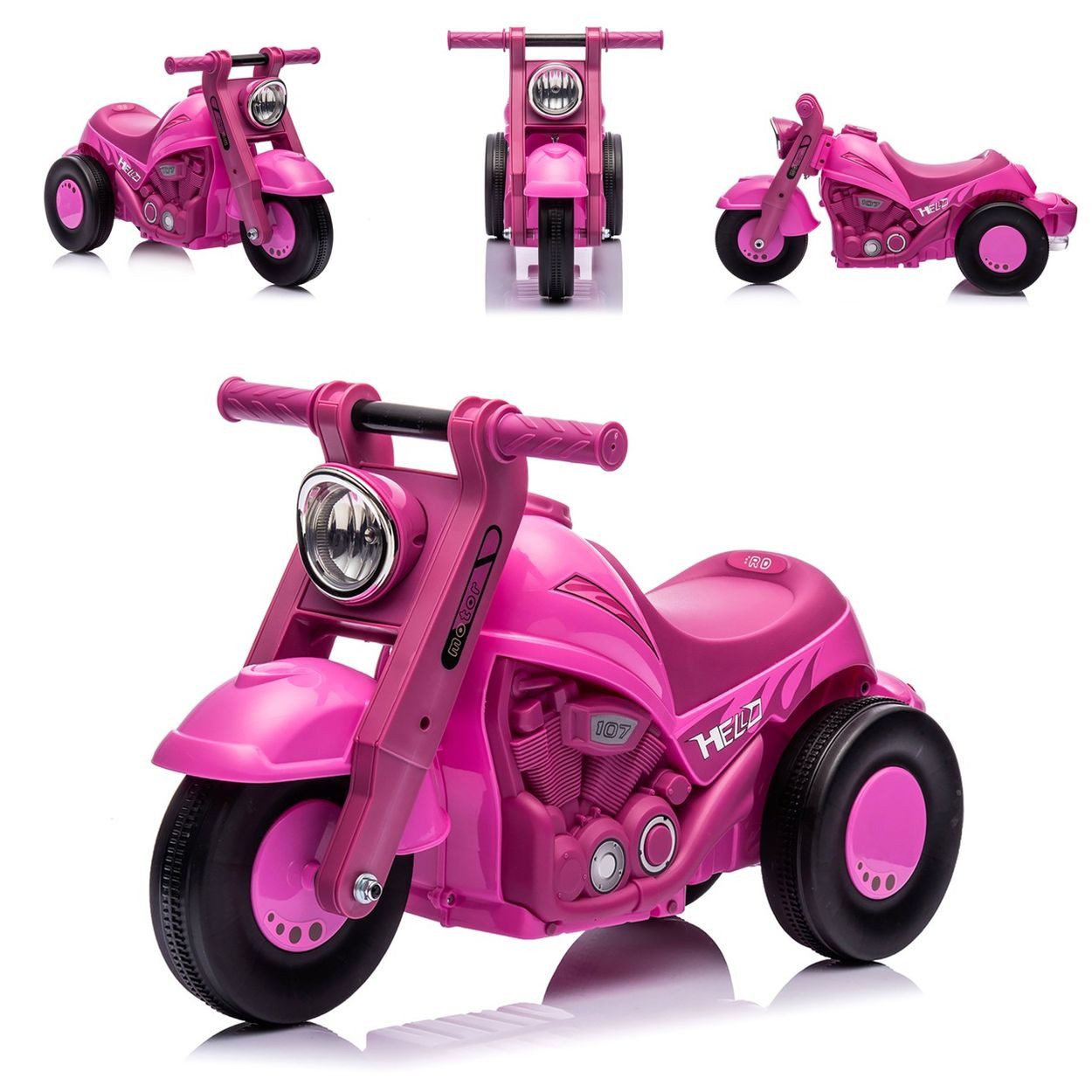 Chipolino Rutscher Bubble Rider, Seifenblasenfunktion, Musik, Motorraddesign, Dreiradkonstruktion