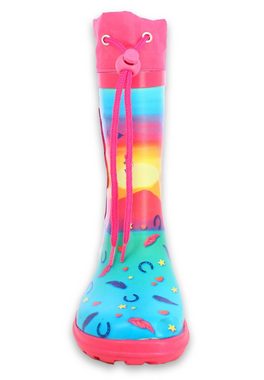 Beck Gummistiefel Sunrise Gummistiefel (wasserdichter, schmaler Stiefel, für trockene Füße bei Regen und Matschwetter) weicher flexibler Naturkautschuk, herausnehmbare Innensohle