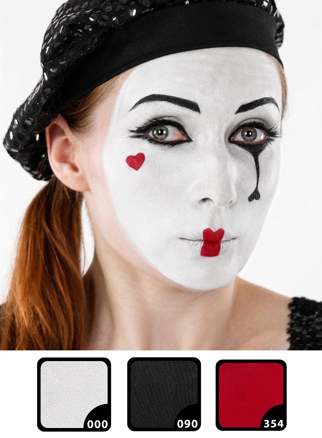 Theaterschminke Make-up Set Pantomime
