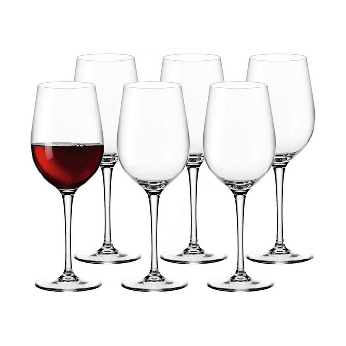 LEONARDO Rotweinglas Ciao+ Rotweingläser 130 ml 6er Set Glas