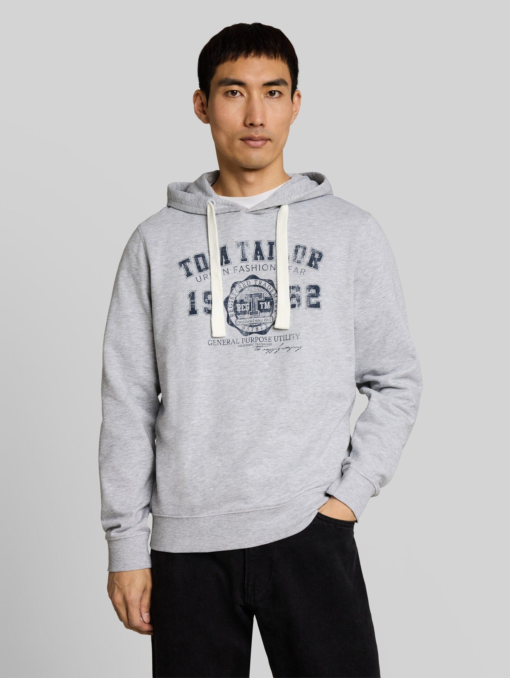 TOM TAILOR Sweatshirt Strick & Sweatshirts Hoodie Sweatshirt mit Logo Print