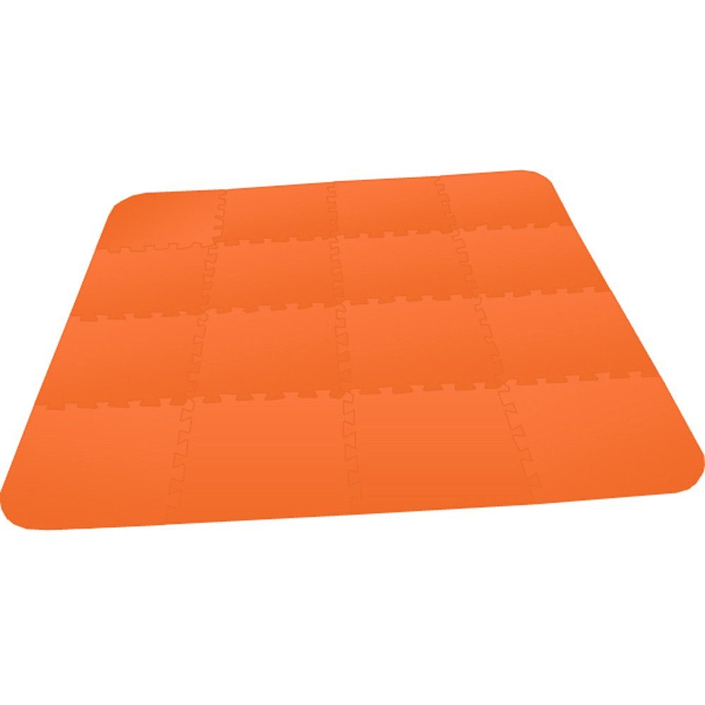 Spielmatte Bodenmatte Puzzlematte UNO Plus - 8mm, 16 Teile, orange