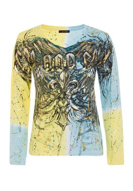 Cipo & Baxx Langarmshirt mit coolem Markenprint