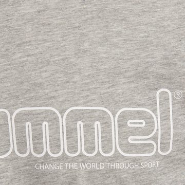hummel T-Shirt MARCEL Herren Shirt grau mit Logo Baumwolle Freizeit Sommer Sport