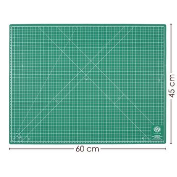 OfficeTree Schneideunterlage OfficeTree® Schneidematte grün - 60x45 cm (A2), 60 x 45 cm selbstheilend
