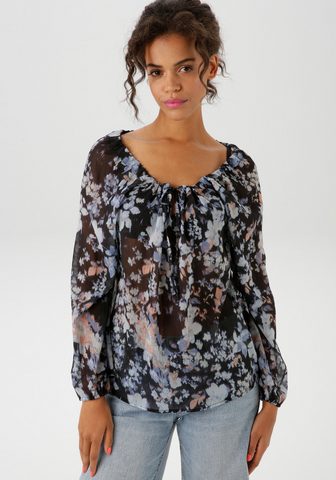 Aniston CASUAL Schlupfbluse su delikatus Cut-Out im R...