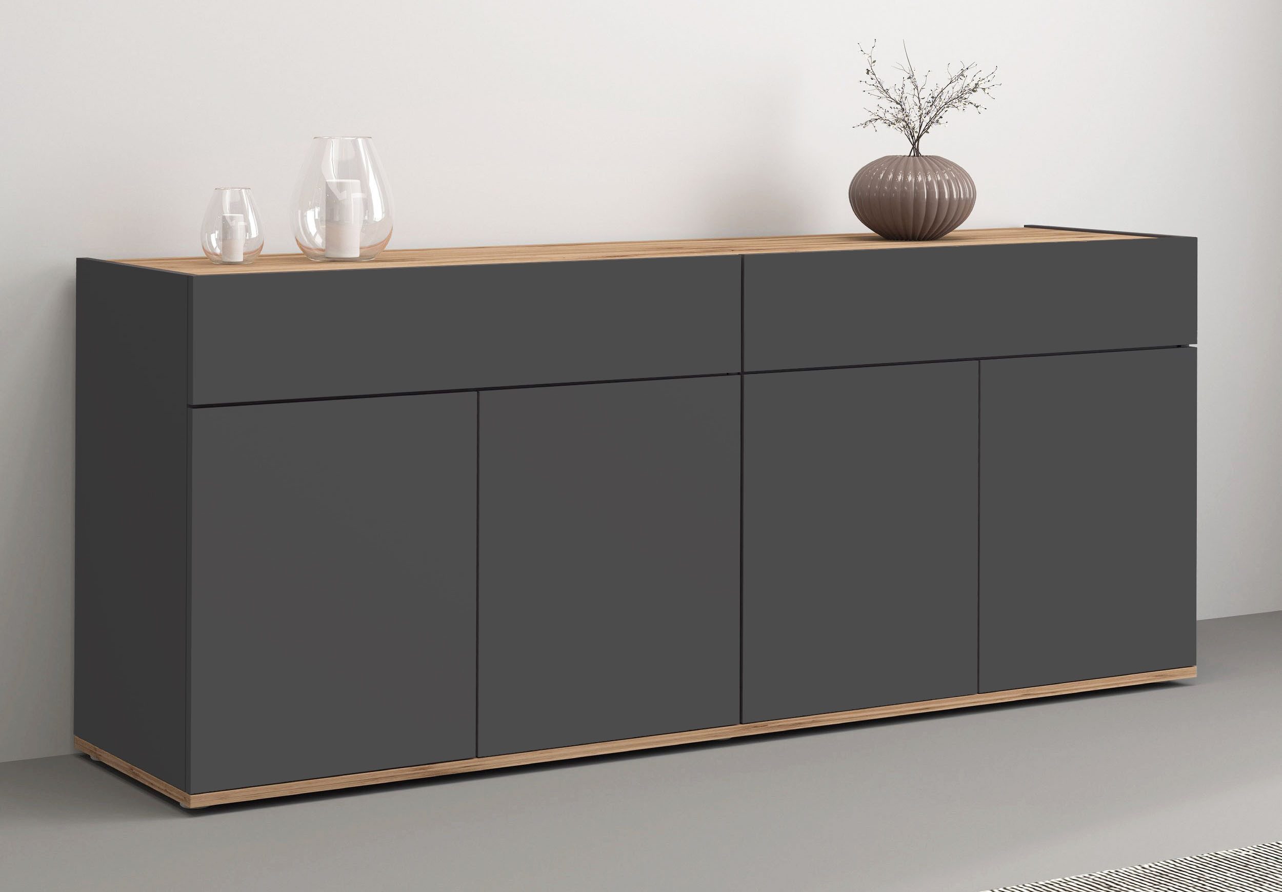 INOSIGN Sideboard Garda Kommode, Schrank, 4 Türen mit Push-to-Open, Made in günstig online kaufen