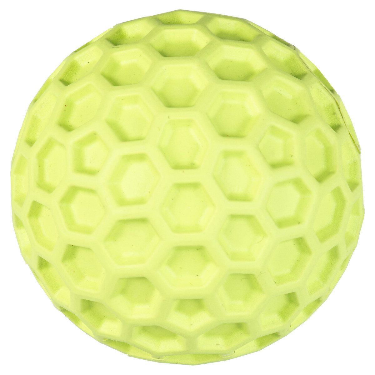 Tierball Hundespielzeug Hexagon-Ball Gummi grün