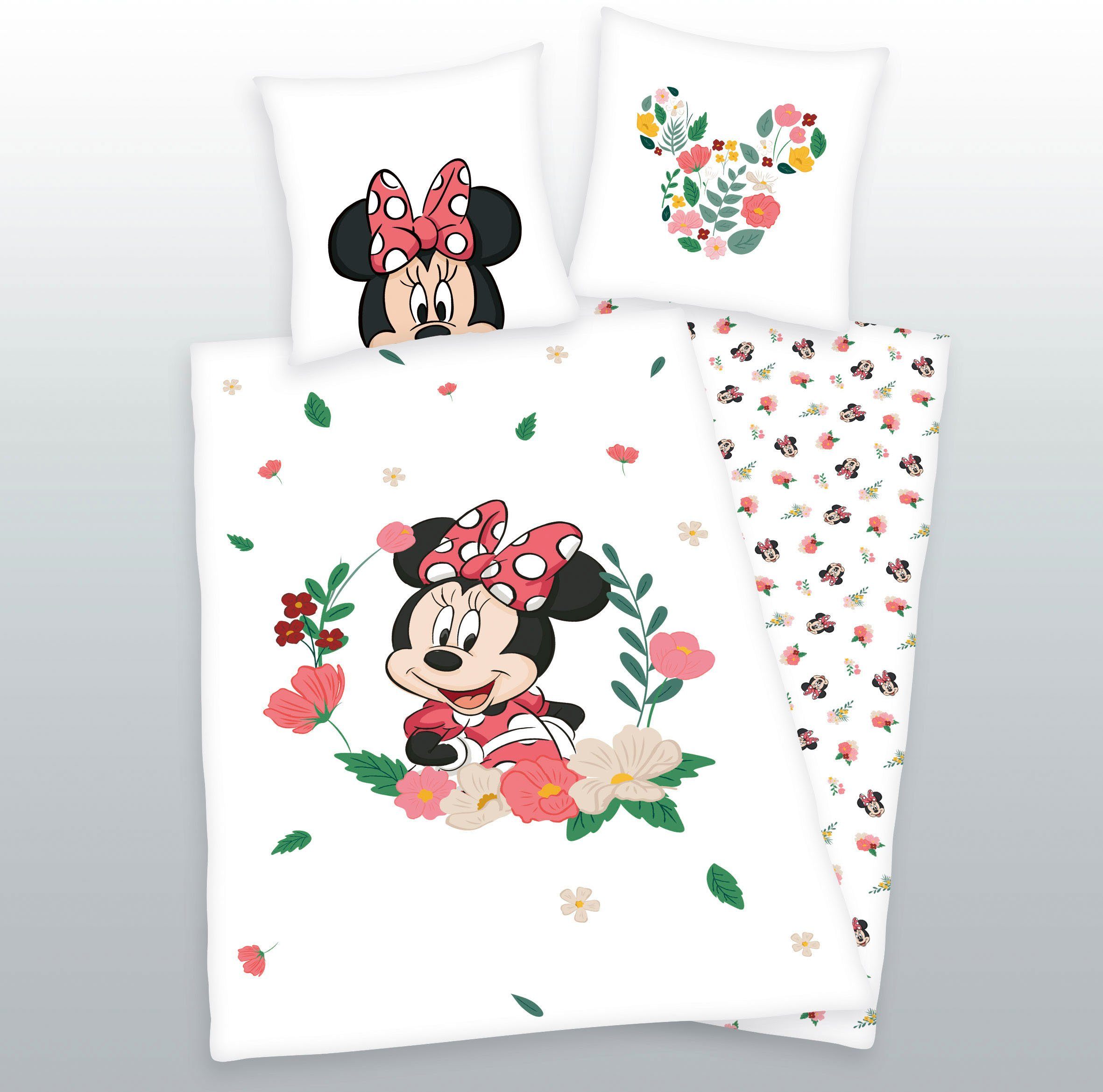 Wendebettwäsche Disney Minnie Mouse, Disney, Flanell, mit tollem Minnie Mouse Motiv