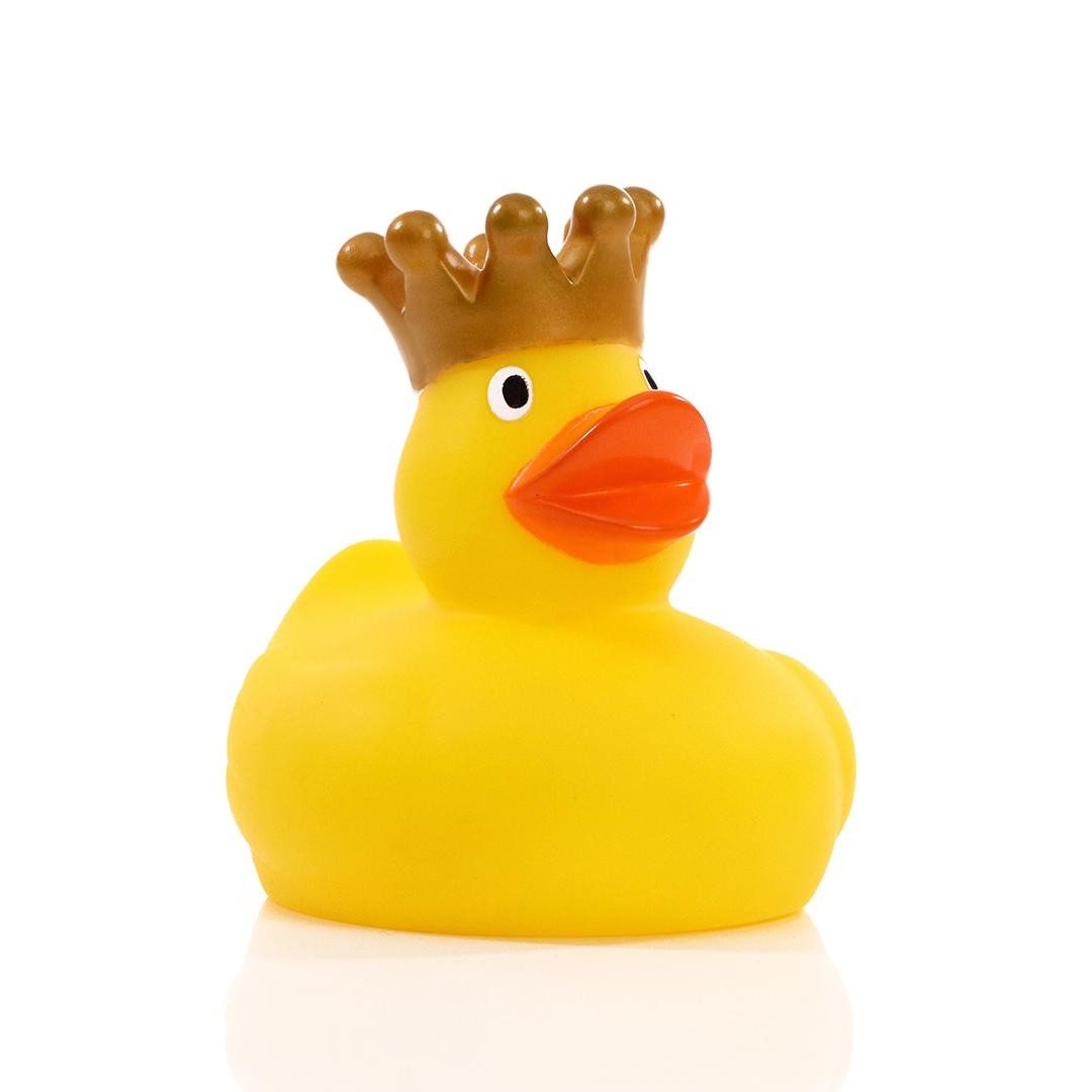 mbw Grußkarten König – Quietscheente - Badeente
