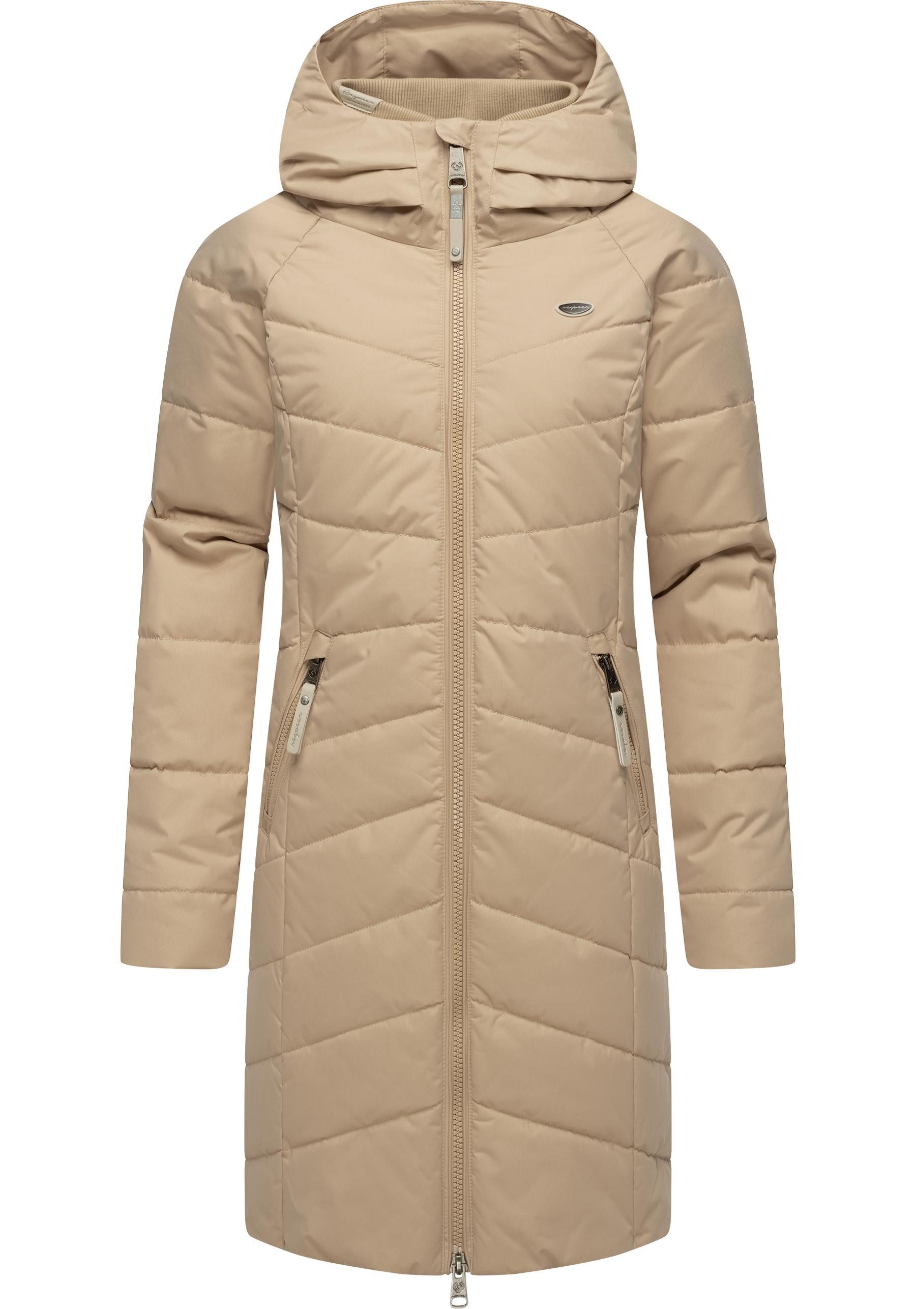 Ragwear Steppmantel Dizzie Coat Wasserdichter Winterparka mit gefütterter Kapuze