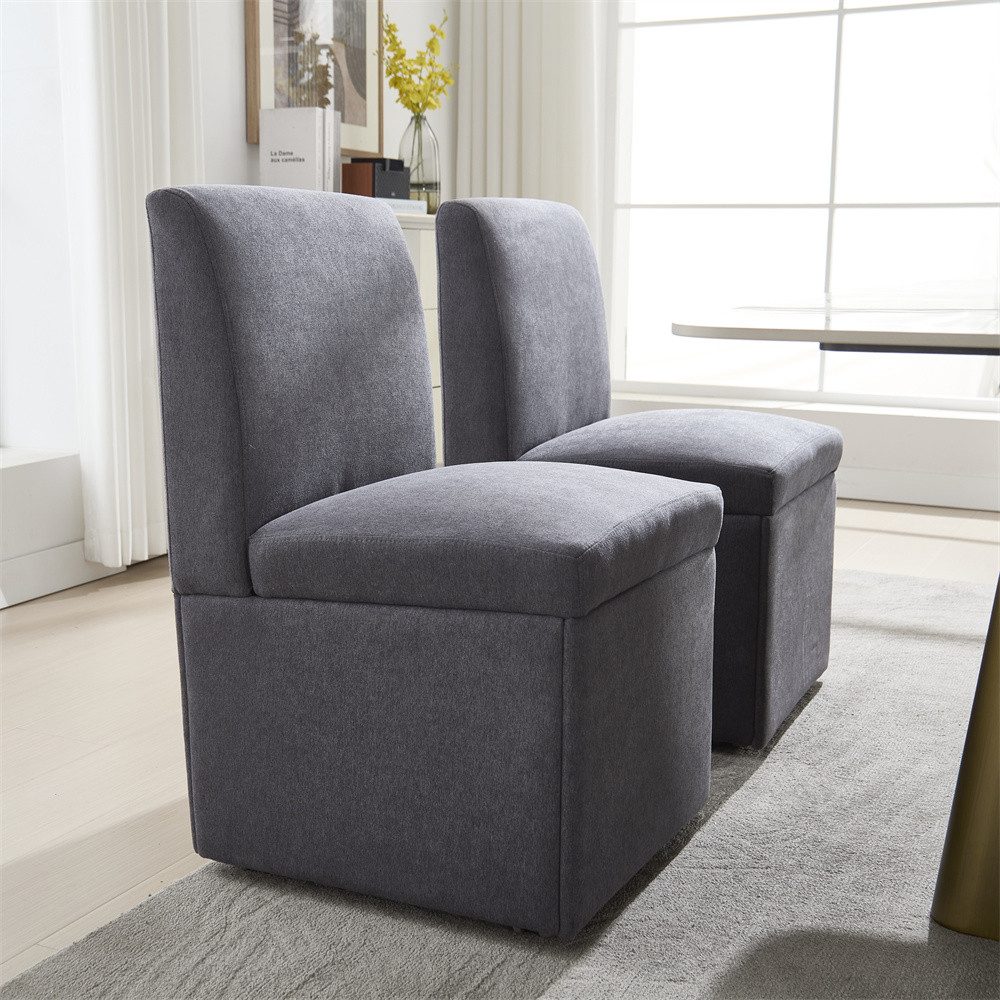 MODFU Stuhl Esszimmerstühlestuhl,Loungesessel,Drehbare stuhl 2er Set günstig online kaufen