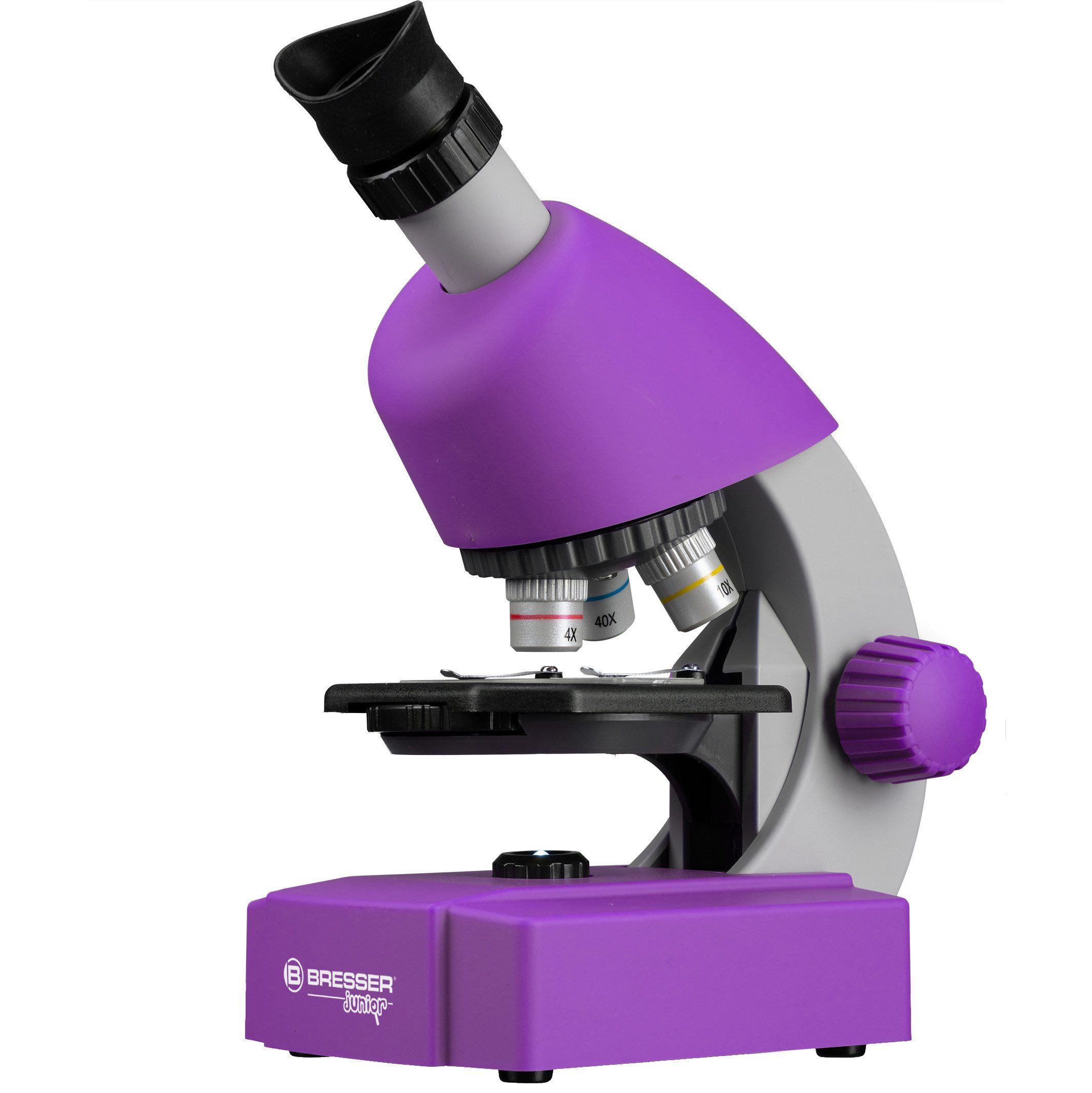 BRESSER junior Mikroskop 40x-640x Lila Auf- und Durchlichtmikroskop