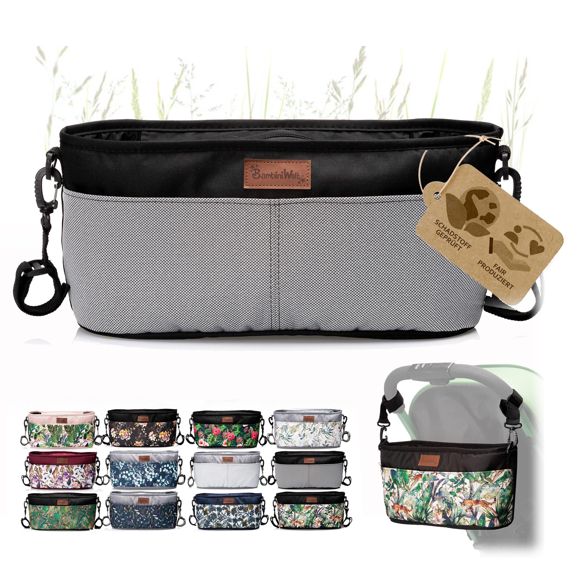 Wickeltasche Wickeltasche ORGANIZER Kinderwagen Buggy Babytasche mit Getränkehalter