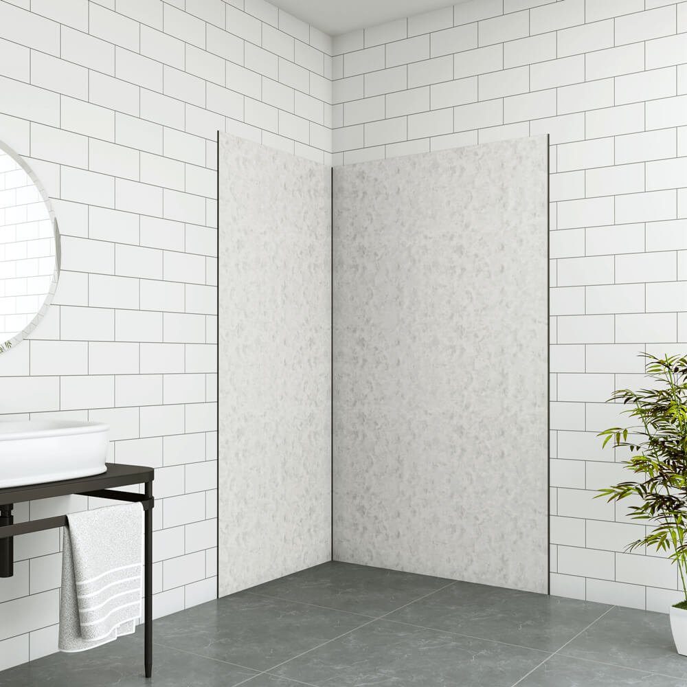 duschspa Duschrückwand 210x0.3cm wasserdichte Duschwandpaneele PE-Aluminium günstig online kaufen