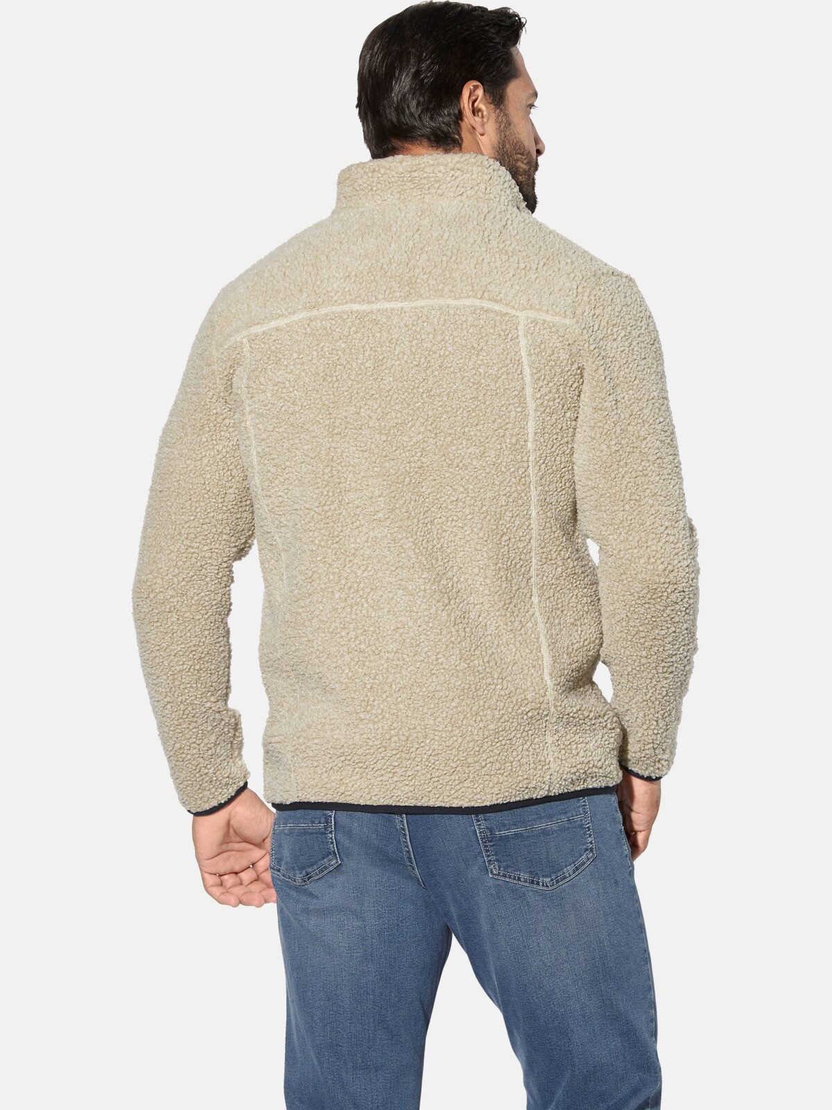 Jan Vanderstorm Sweatjacke HELSKOG in Lammfelloptik günstig online kaufen