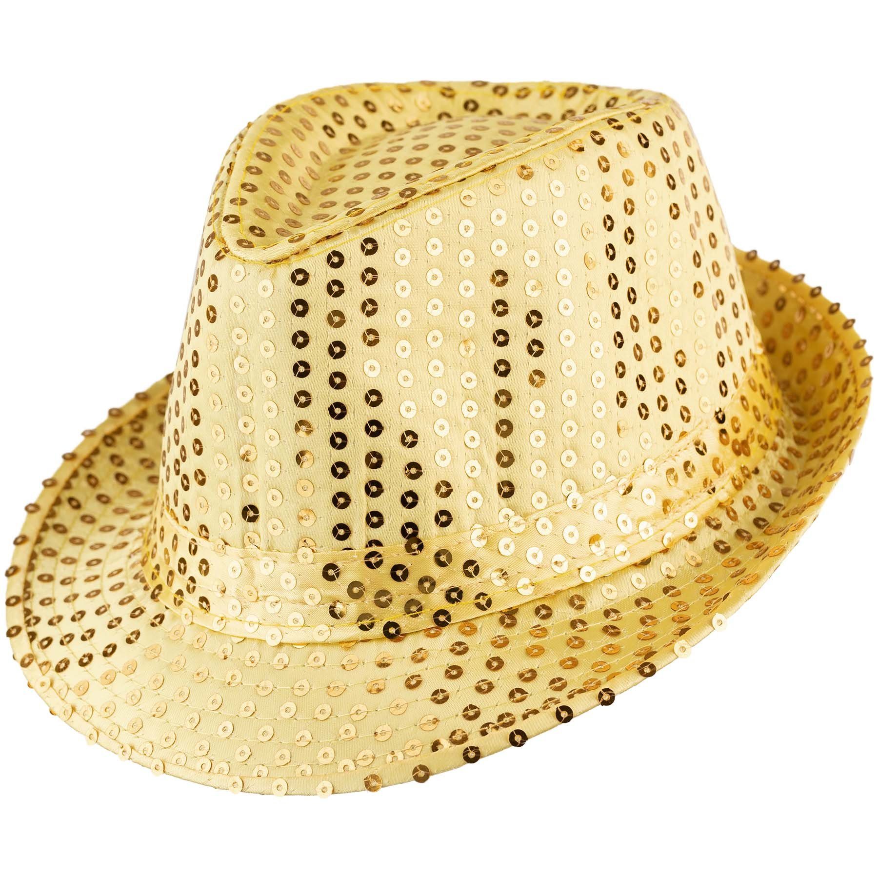 dressforfun Kostüm Faschingskleidung/Maskeradenverkleidung, Hutgröße 58/Höhe 11,5 cm, in gold, Einfarbiger Hut in Einheitsgröße, Formstabil und zu tragen
