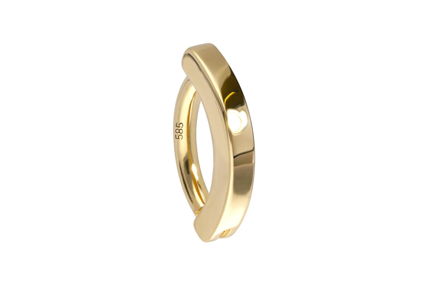 PIERCINGLINE Bauchnabelpiercing 14/18 Karat Gold Bauchnabelclicker BOGEN (Clicker, 1-tlg)