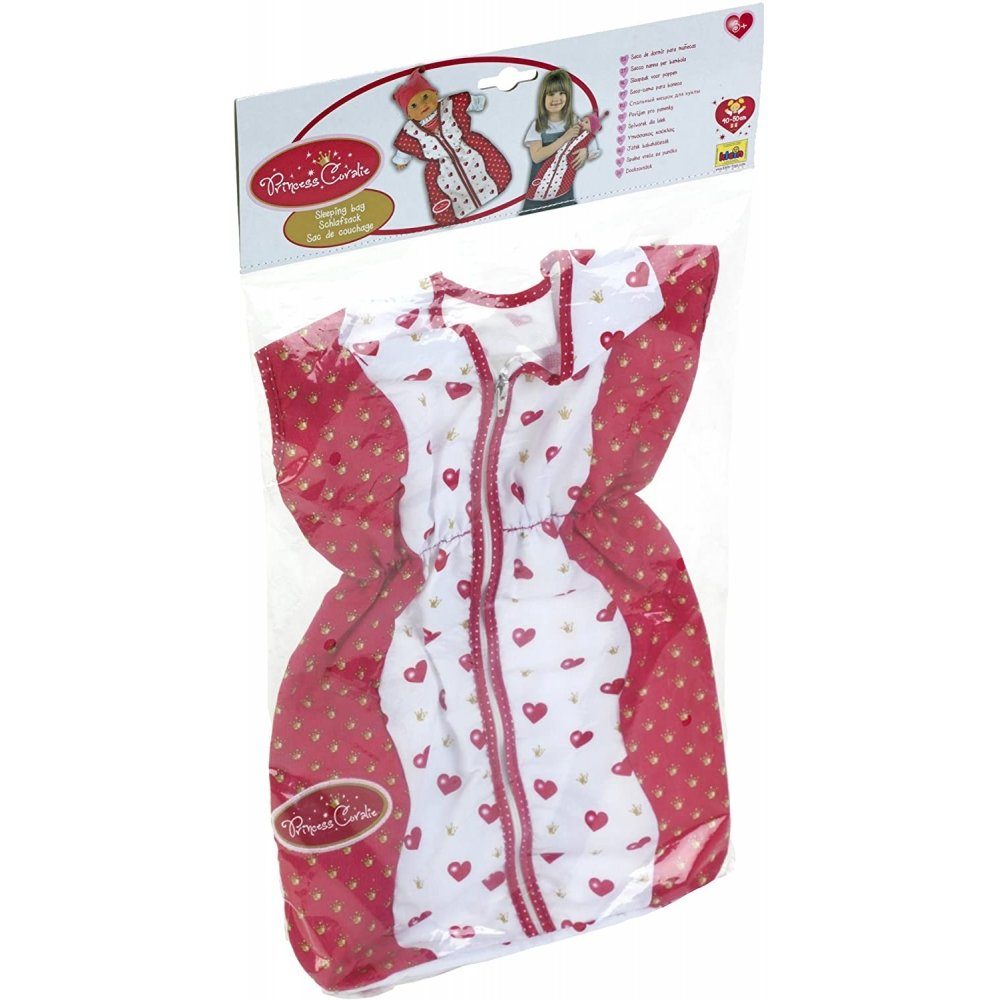 Klein Puppenkleidung Princess Coralie - Schlafsack für Puppen - rosa/weiß