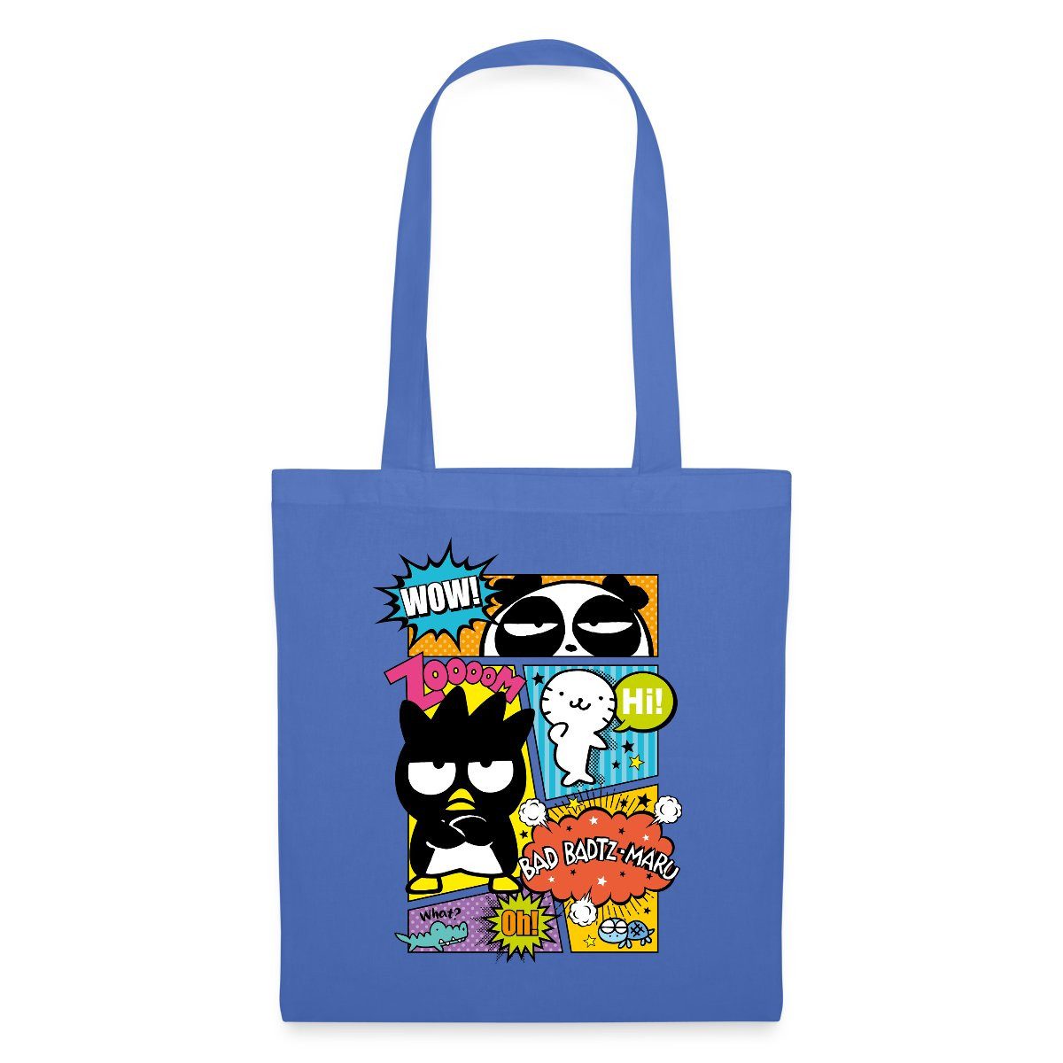 Henkeltasche Bad Badtz-Maru Mit Freunden Im Comic Stil Stoffbeutel