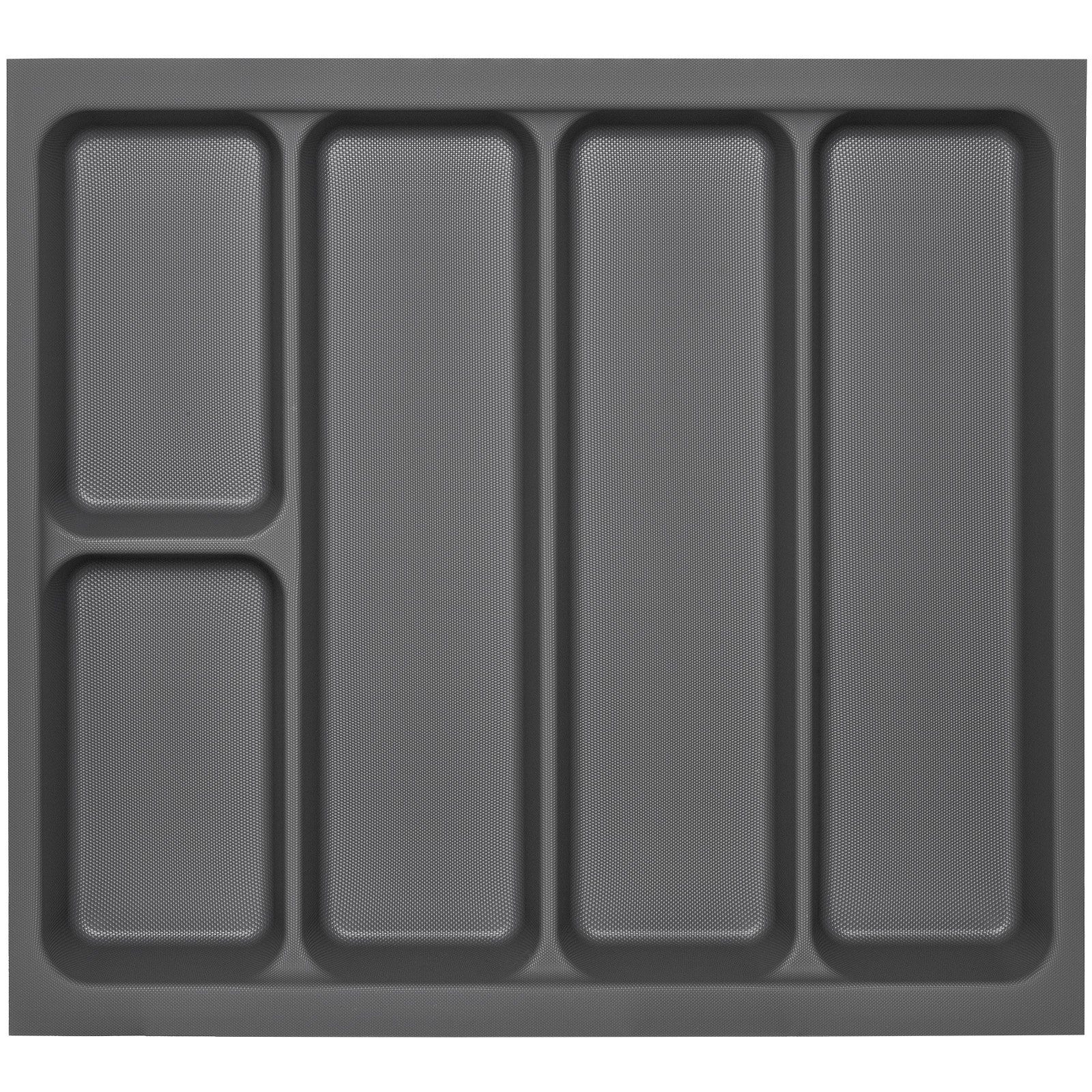 SO-TECH® Schubkasteneinsatz Orga-Box I für Optifit / blum Tandembox im 60er Schrank, Mehrzweckeinsatz 519 x 50 x 473 oriongrau mit Antirutsch