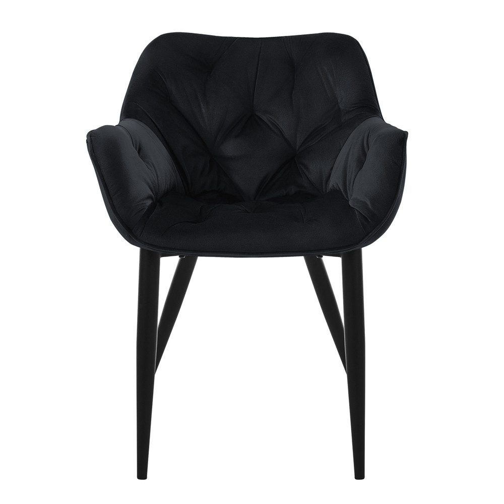 ML-DESIGN Stuhl Esszimmerstuhl mit Rückenlehnen und Armlehnen aus Samt mit günstig online kaufen