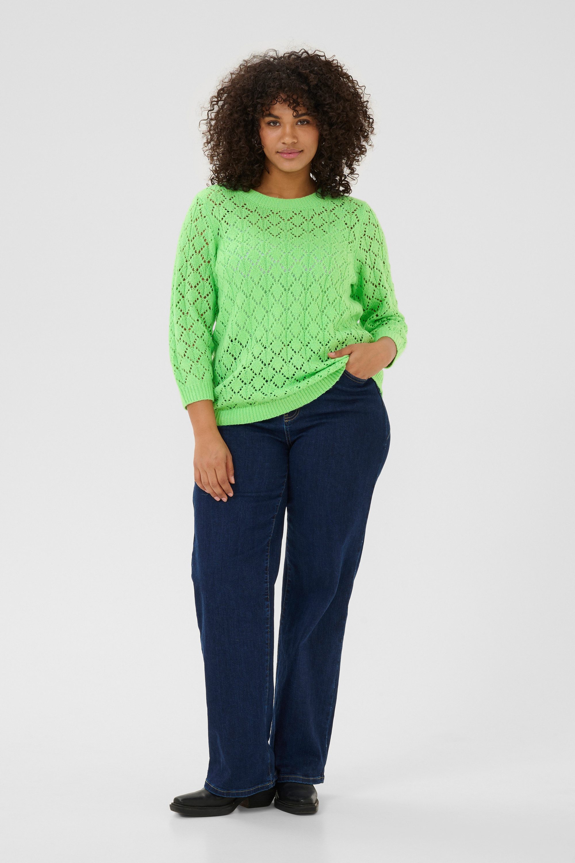 KAFFE Curve Strickpullover Strickpullover KCmika Große Größen