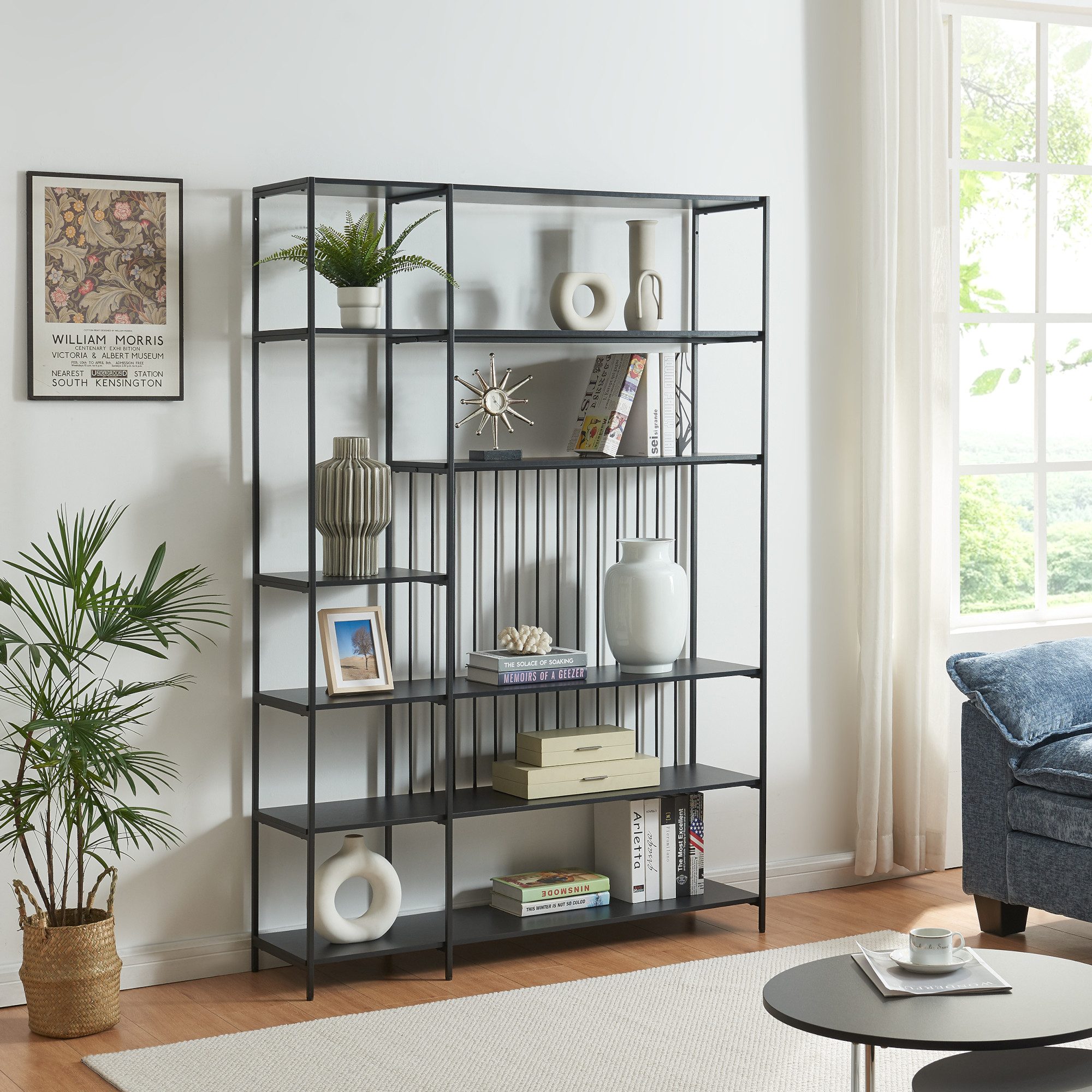 en.casa Standregal, »Rælingen« Metallgestell 180x120x33 cm günstig online kaufen