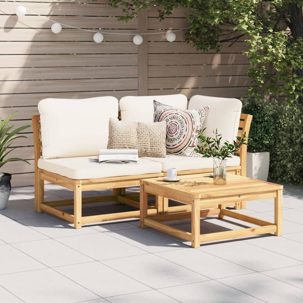 vidaXL Sofaelement Gartentisch 63x63x30 cm Massivholz günstig online kaufen
