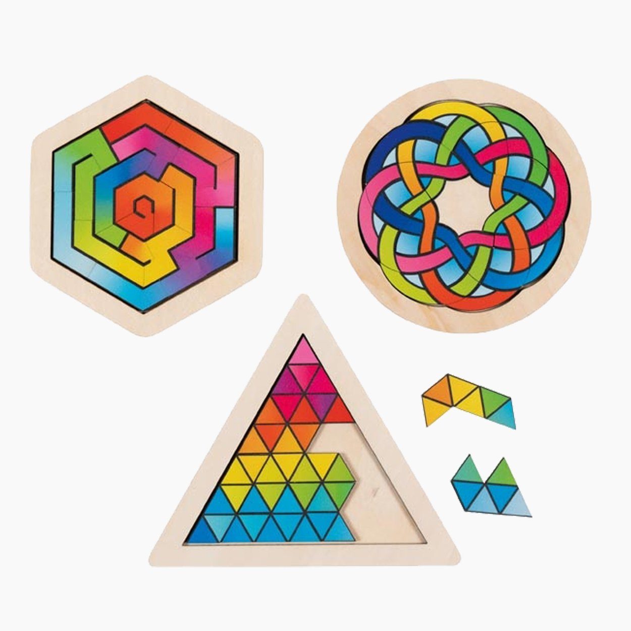 goki Konturenpuzzle Knobelpuzzles 3er Set, 18 Puzzleteile, fördern das räum günstig online kaufen