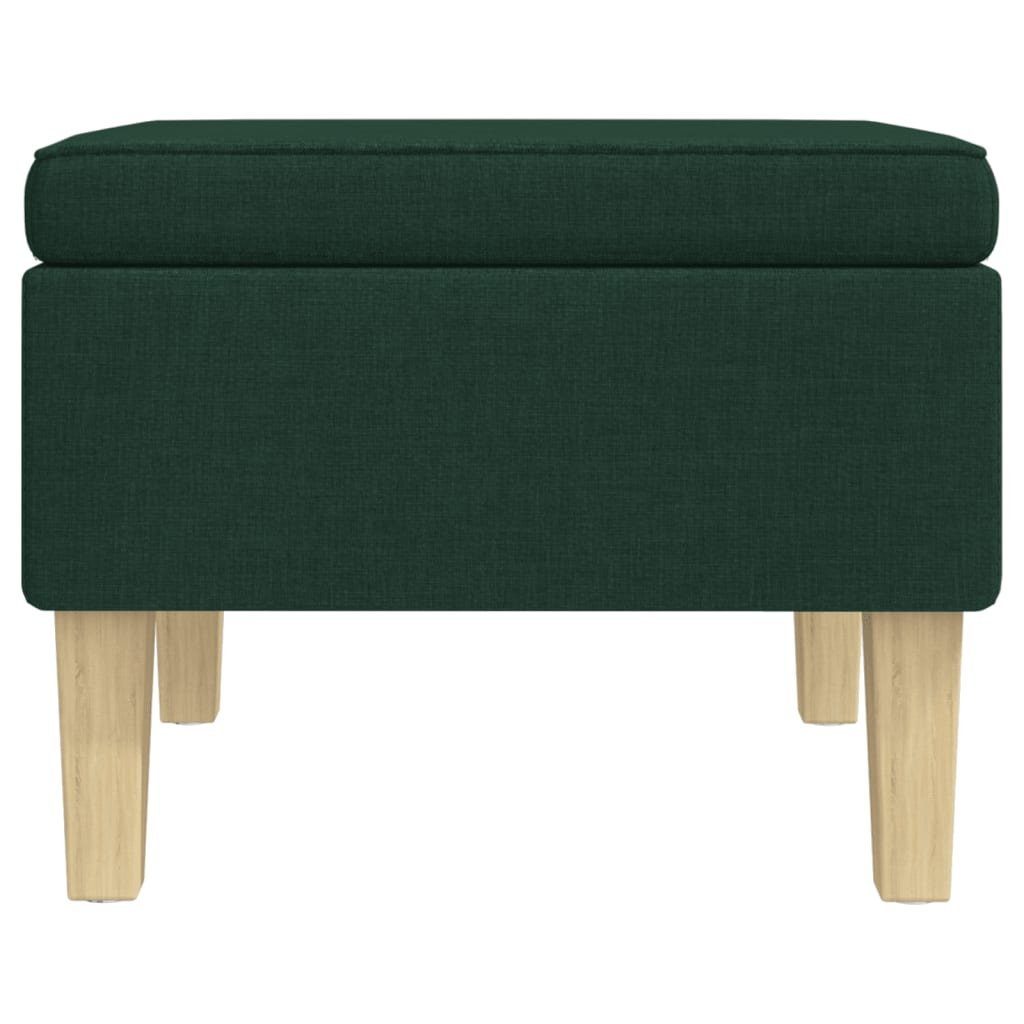 vidaXL Hocker Hocker mit Holzbeinen Dunkelgrün günstig online kaufen