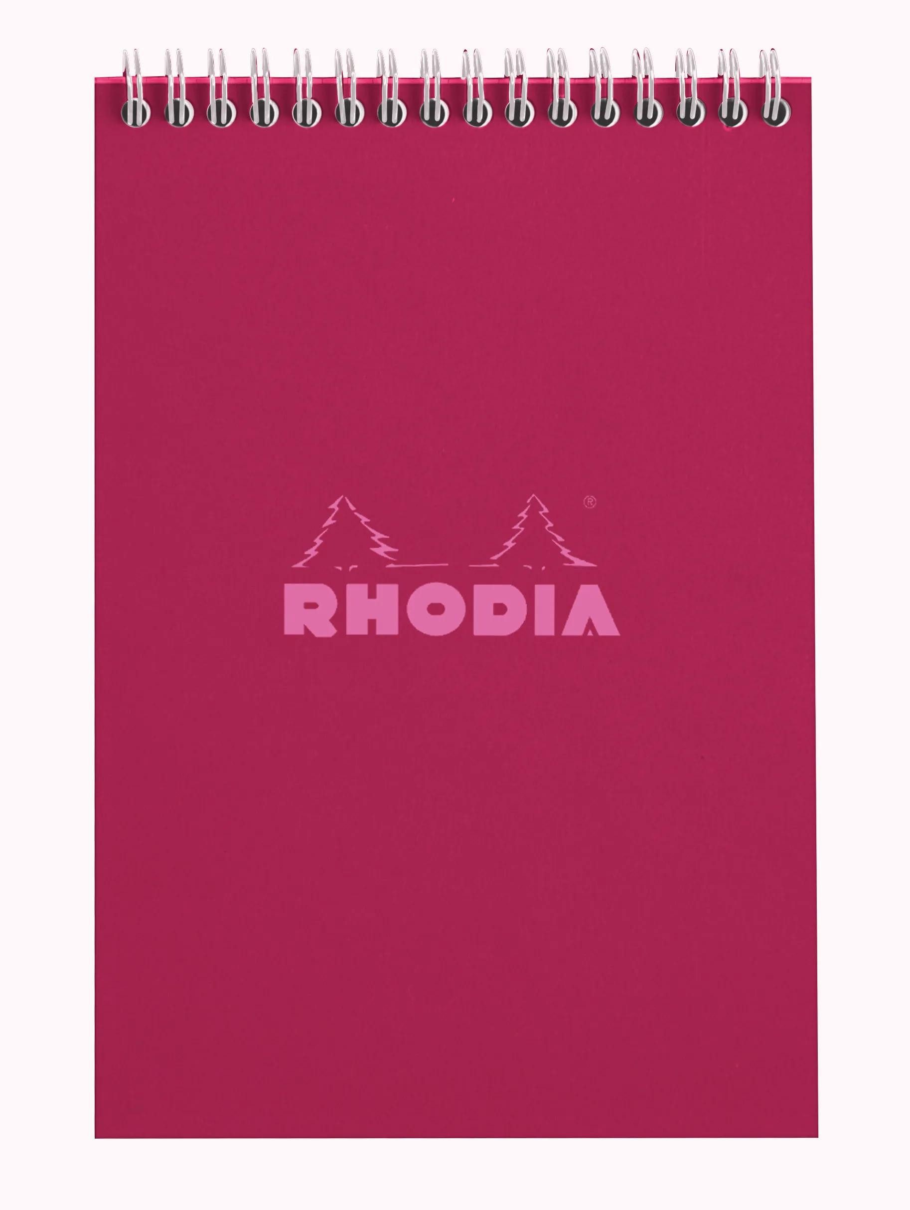Rhodia Notizheft 5x Rhodia Block A5 Pflaume Kar 80Bl 118412C, Spiralblock
