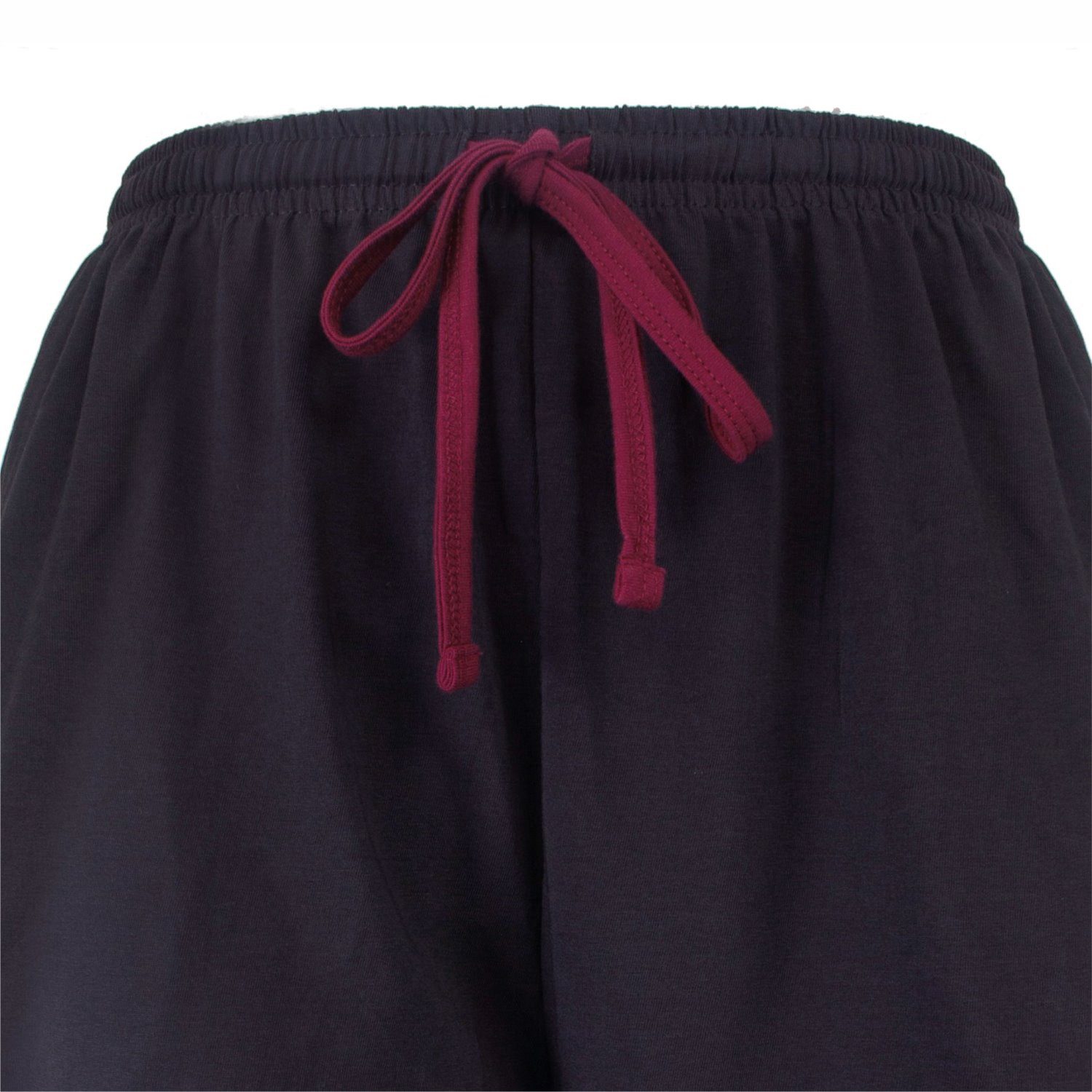 M.E.Q. Schlafanzug Modischer Herren Pyjama mit Bündchen (2 tlg) Baumwolle