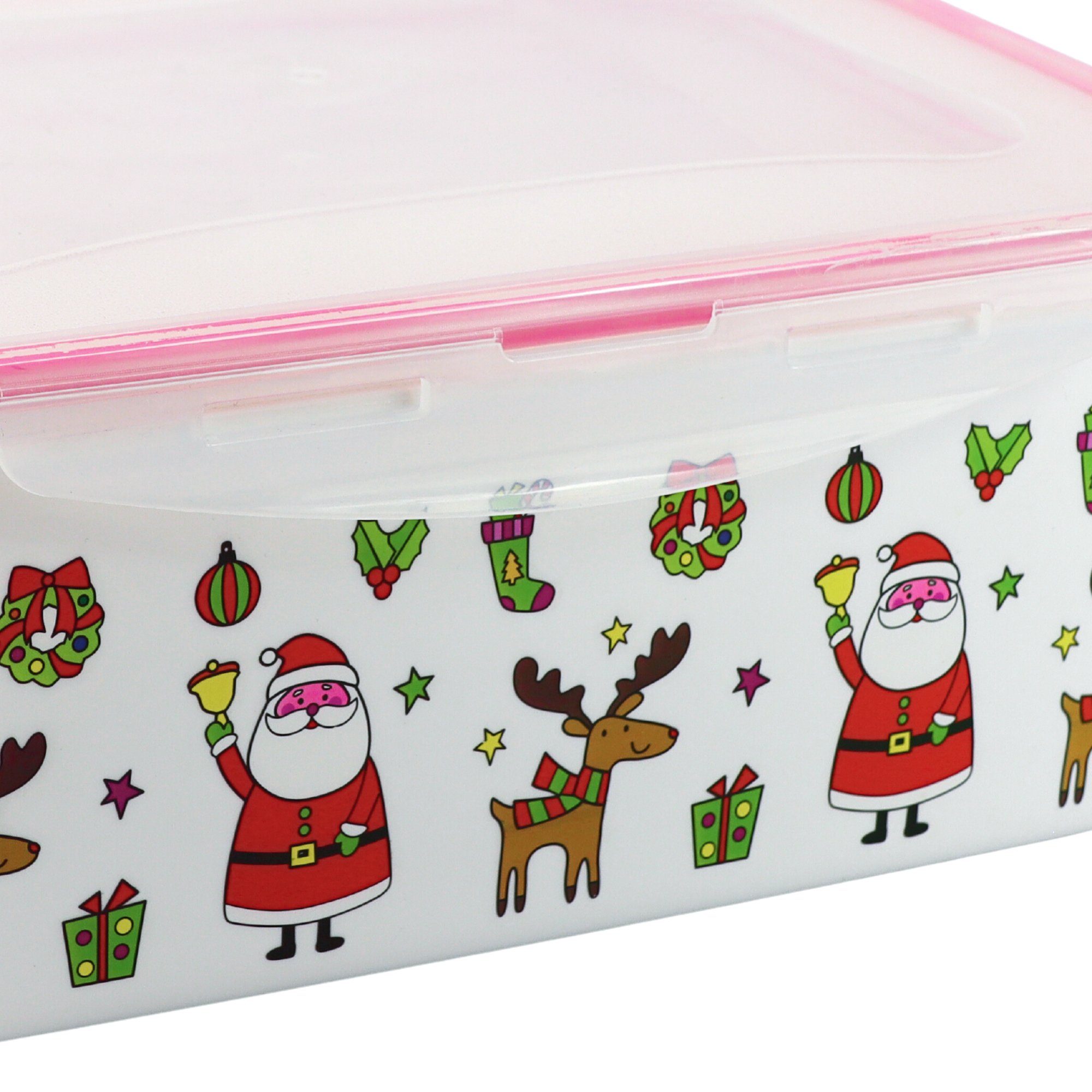 (Dosen Weihnachtsbox, 5 tlg), klickverschluss 5-tlg., Polypropylen, Set, Plentyfy Frischhaltedose auslaufsicher luftdicht