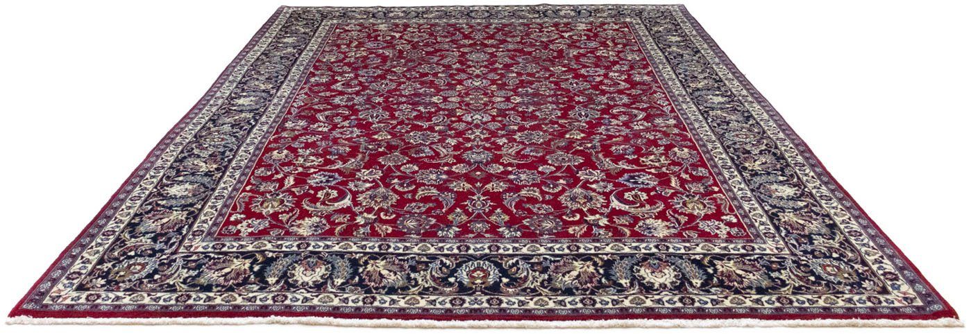 Wollteppich Maschad Durchgemustert Rosso scuro 350 x 242 cm, morgenland, rechteckig, Höhe: 10 mm, Unikat mit Zertifikat