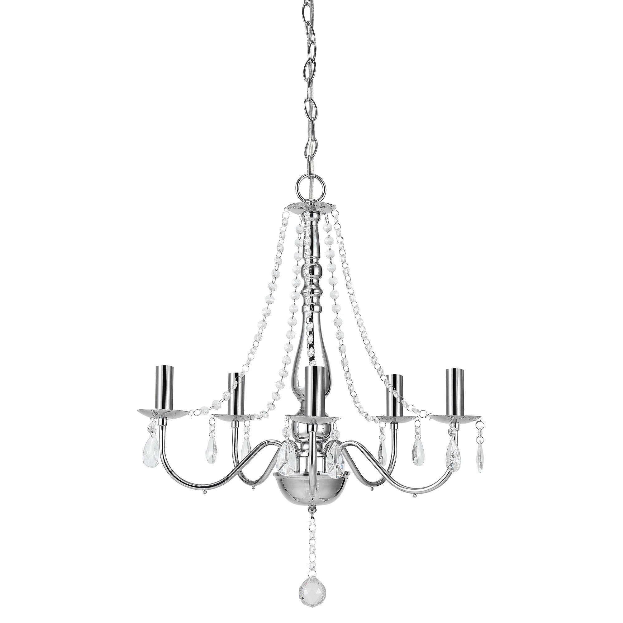 lux.pro Kronleuchter, Beleuchtung, ohne Leuchtmittel, »Candle« 5xE14