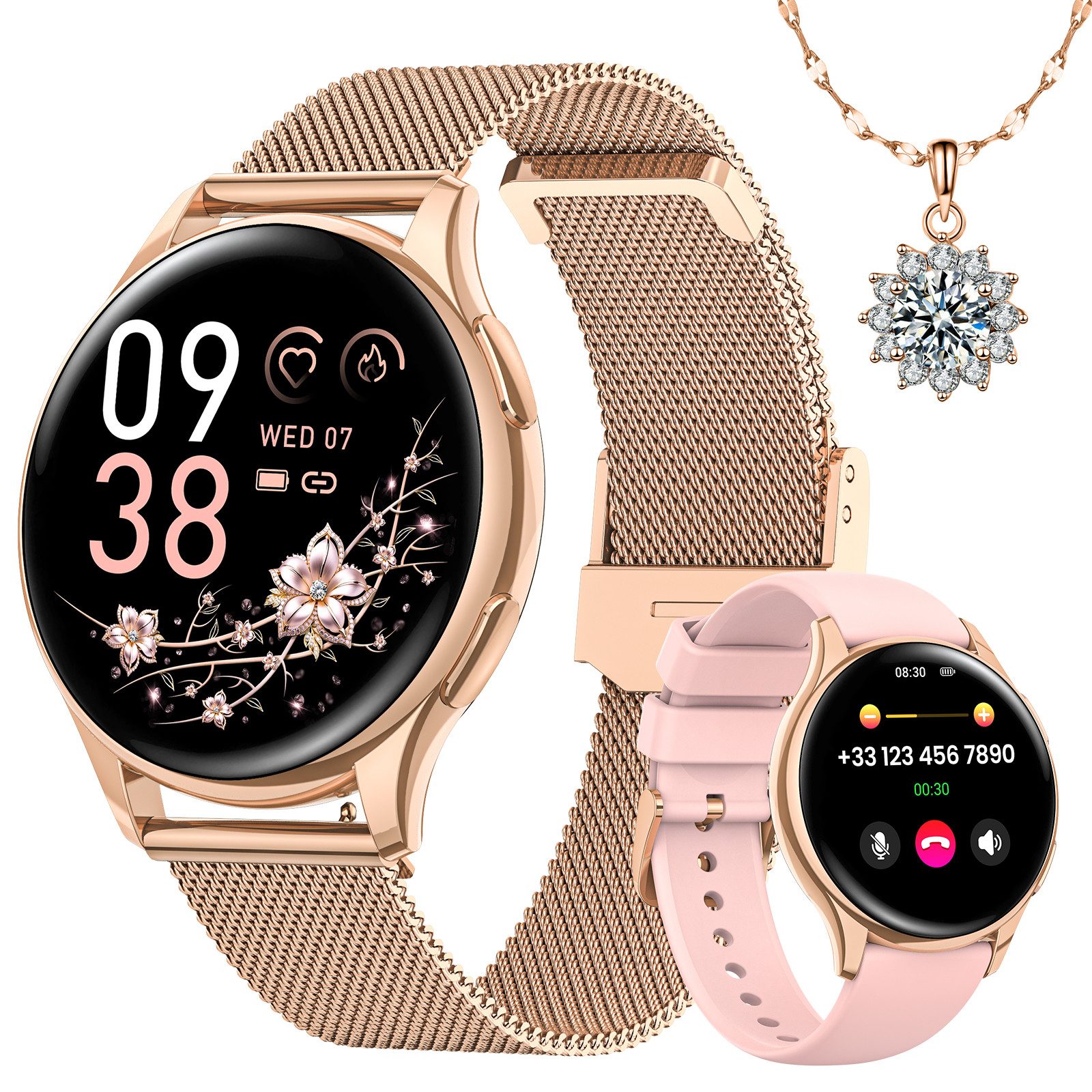 2025 NEW Smartwatch Damen mit Bluetooth-Anruffunktion Smartwatch
